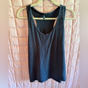 Elegant Navy Blue Sleeveless Tank Top